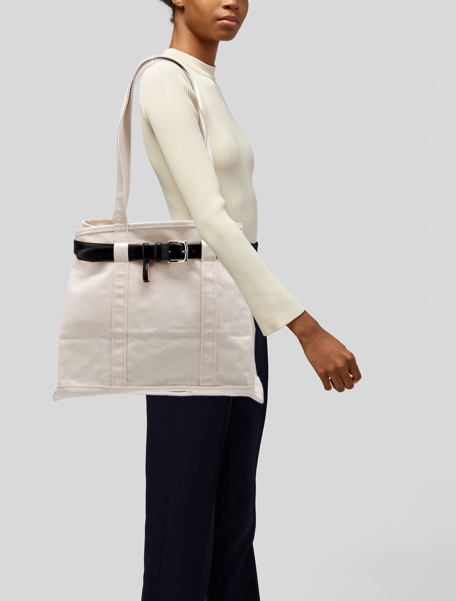 Tibi x LL Bean Canvas Bucket Bag