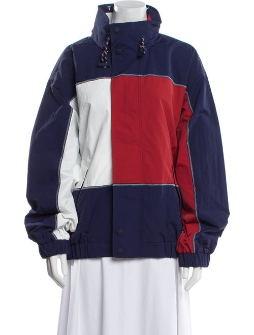 Tommy Hilfiger Colorblock Pattern Bomber Jacket