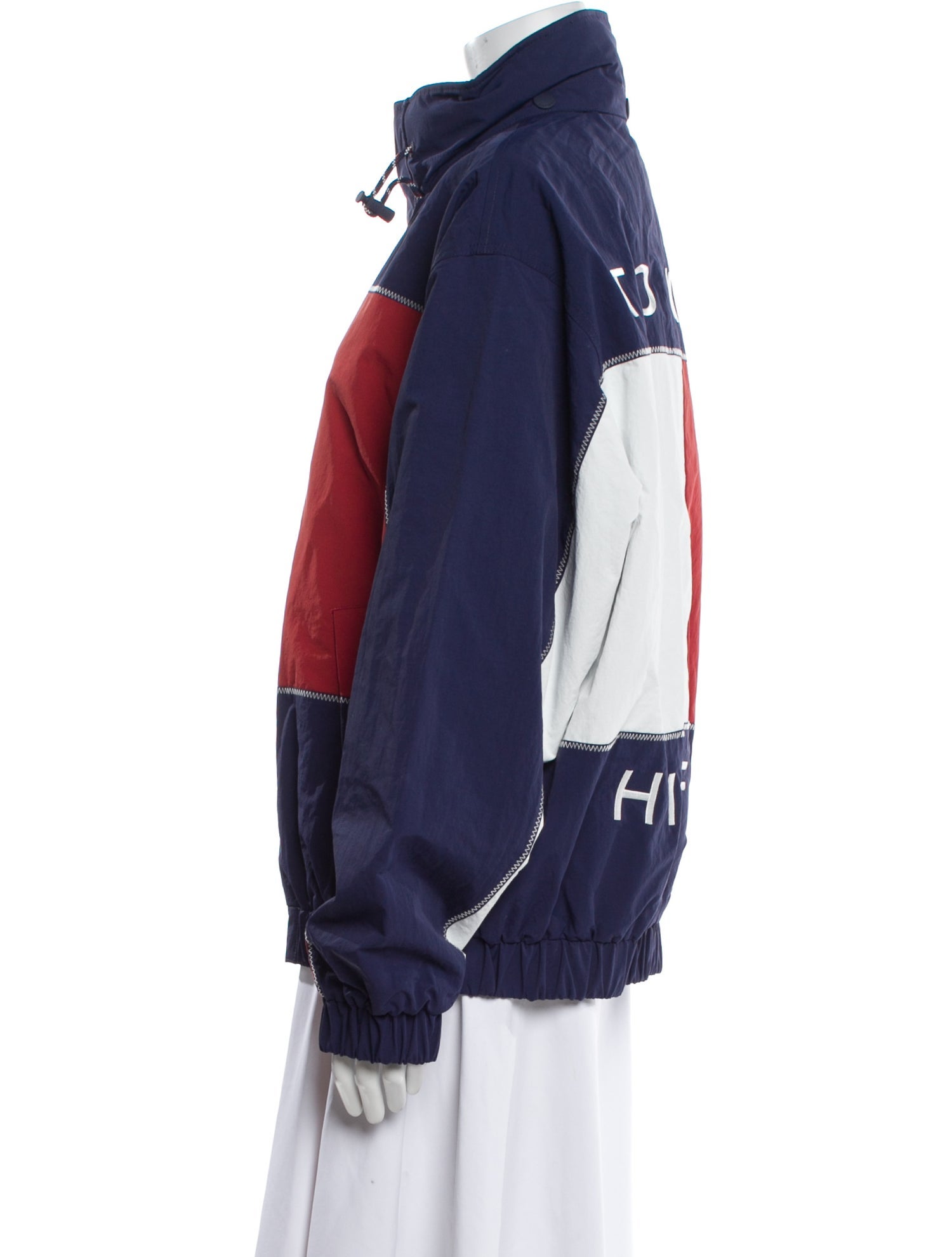 Tommy Hilfiger Colorblock Pattern Bomber Jacket
