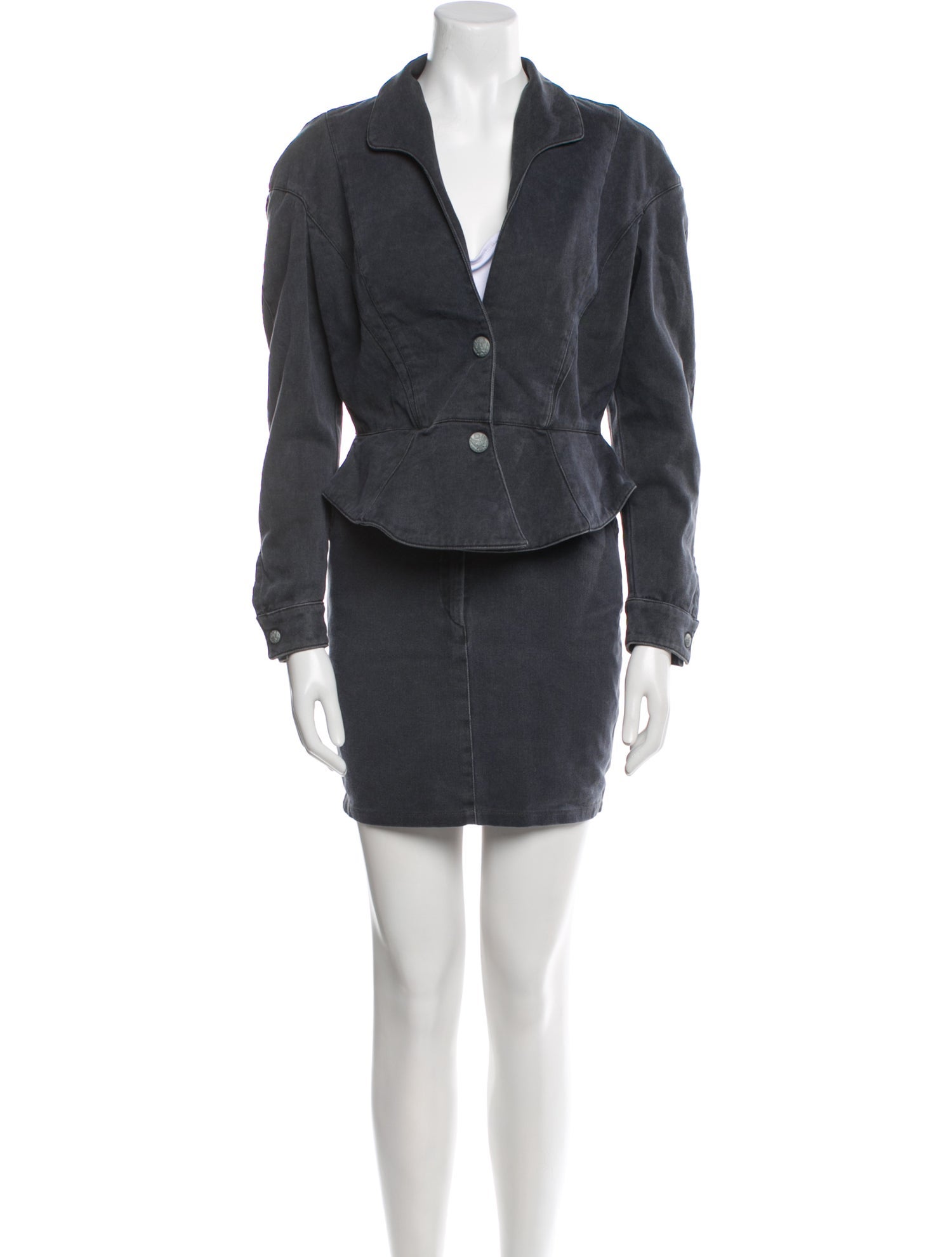 Thierry Mugler Activ Vintage 1980's Skirt Set