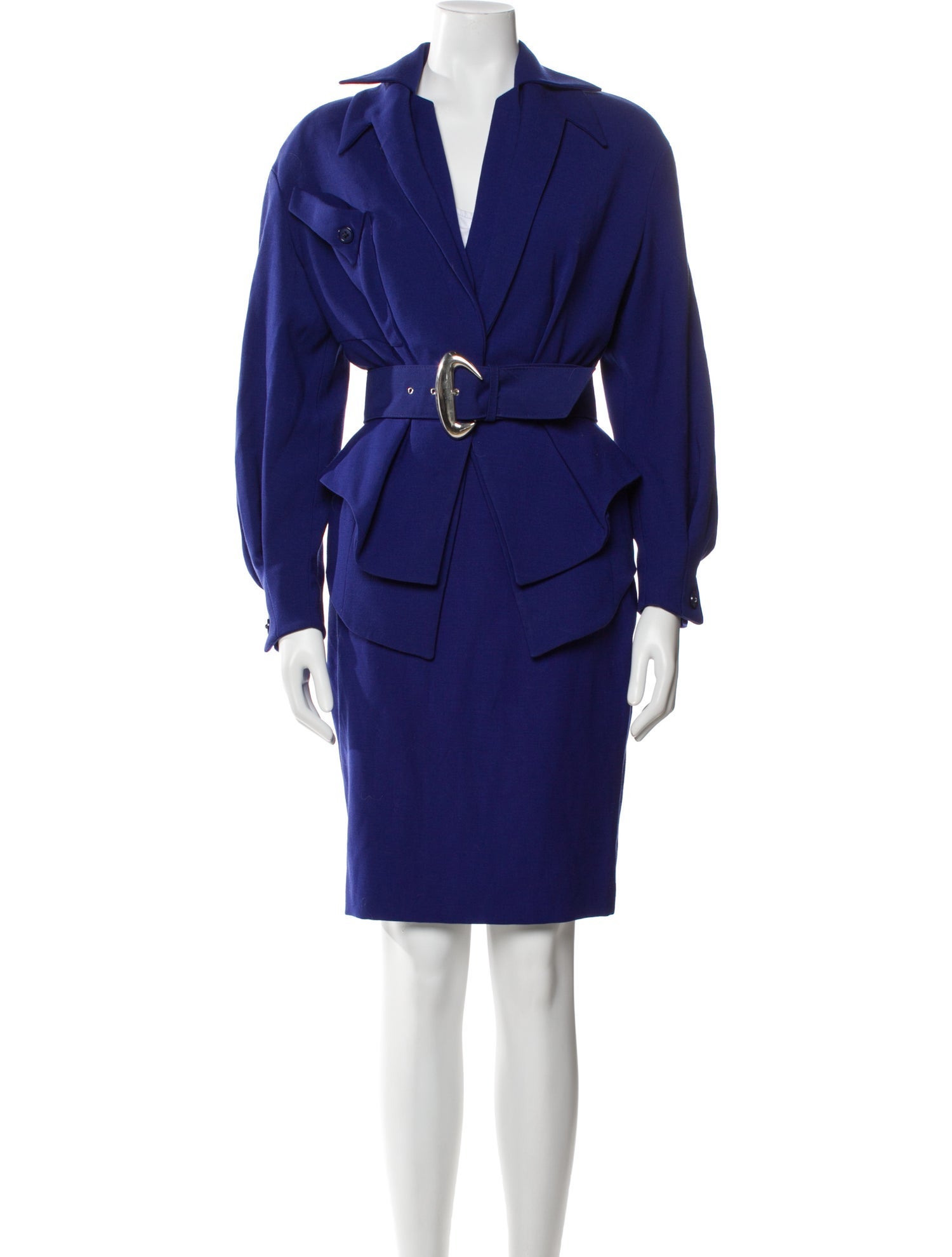 Thierry Mugler Activ Vintage 1980's Skirt Suit