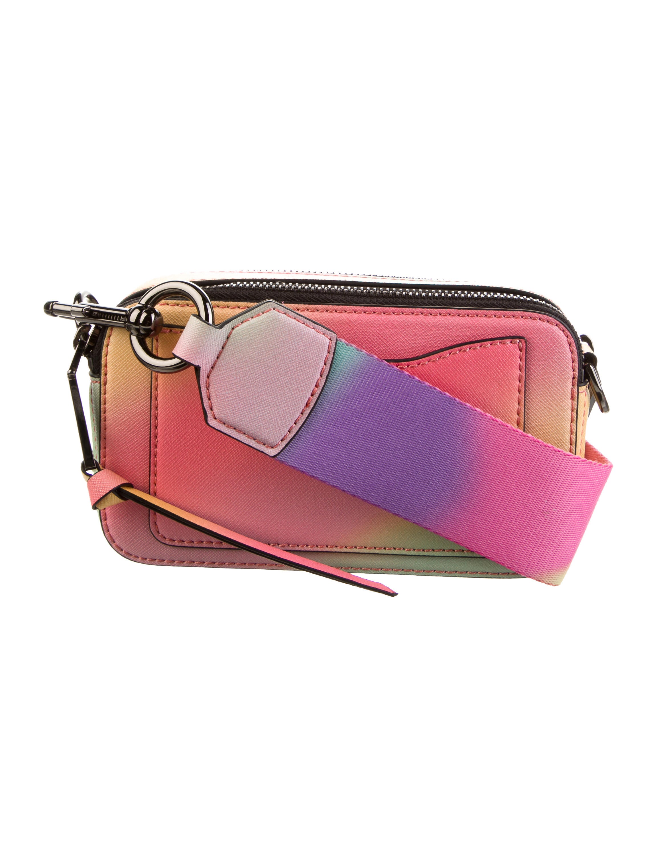 The Marc Jacobs Rainbow Saffiano Leather Crossbody - Pink