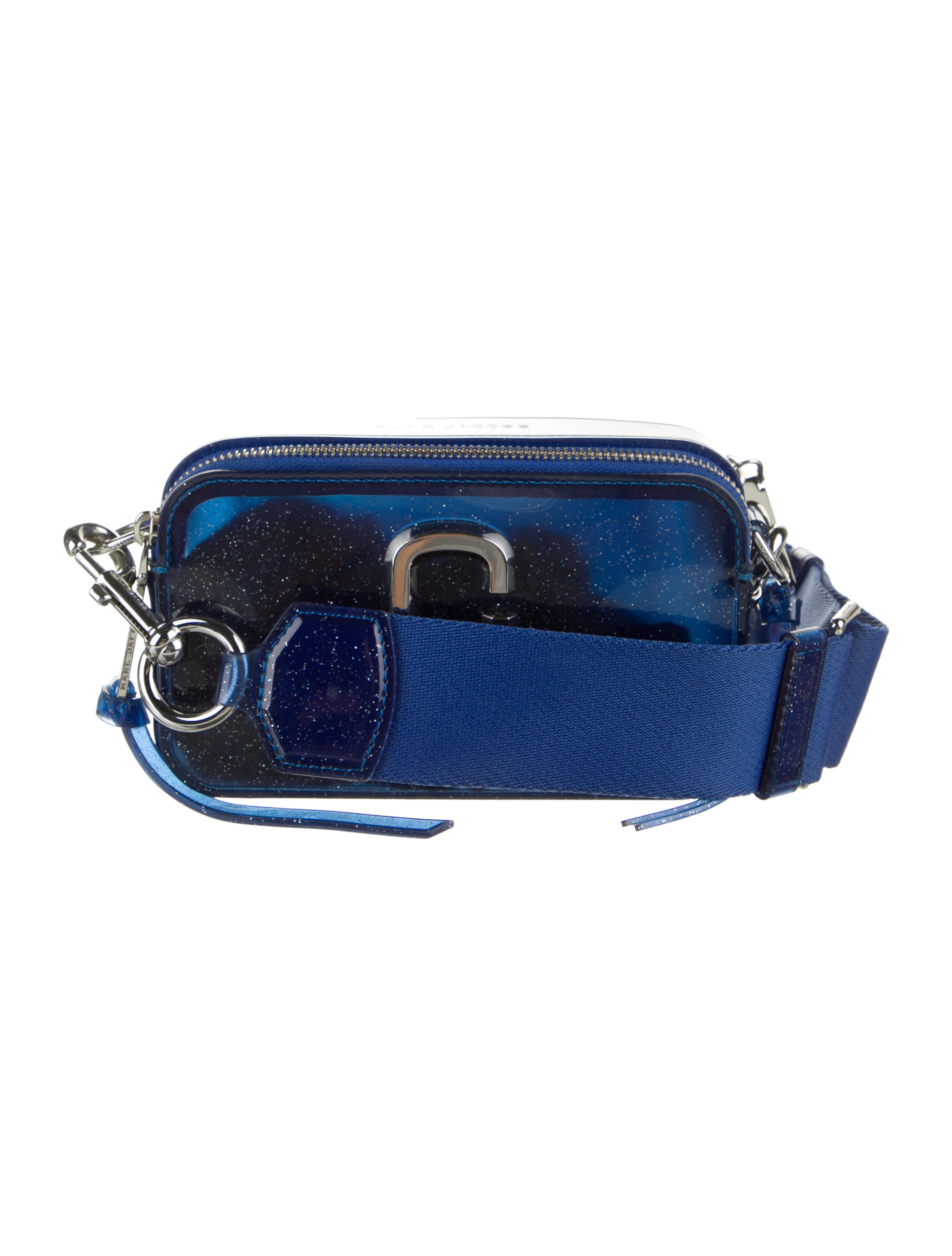 The Marc Jacobs Glitter Rubber Crossbody Bag Blue Crossbody Bags