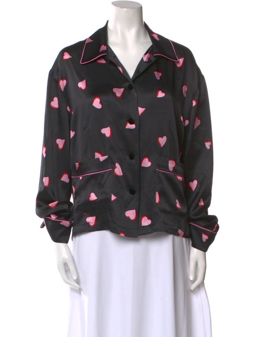 The Marc Jacobs Silk Printed Button-Up Top