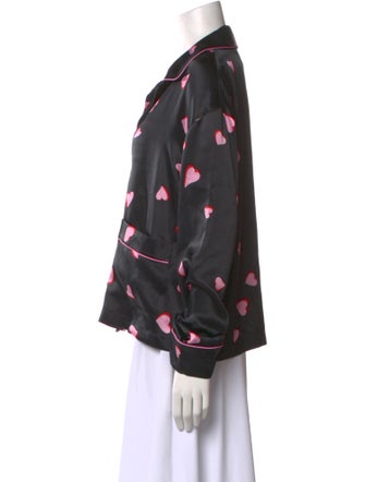 The Marc Jacobs Silk Printed Button-Up Top