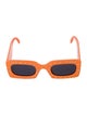 The Marc Jacobs Square Mirrored Sunglasses