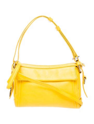 Pre-owned Marc Jacobs Leather Top Handle Bag In Yellow