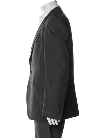 Timothy Everest Wool Plaid Print Blazer