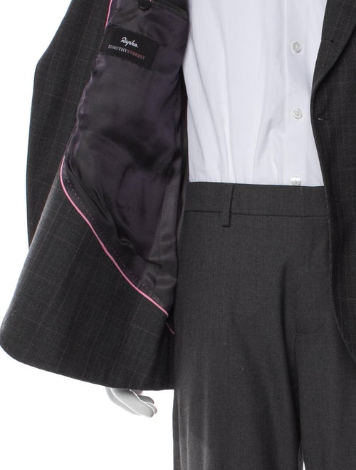 Timothy Everest Wool Plaid Print Blazer