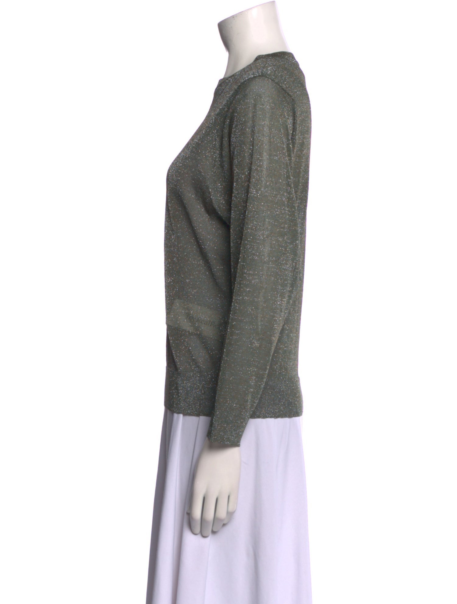 Tomorrowland Bateau Neckline Long Sleeve Sweatshirt