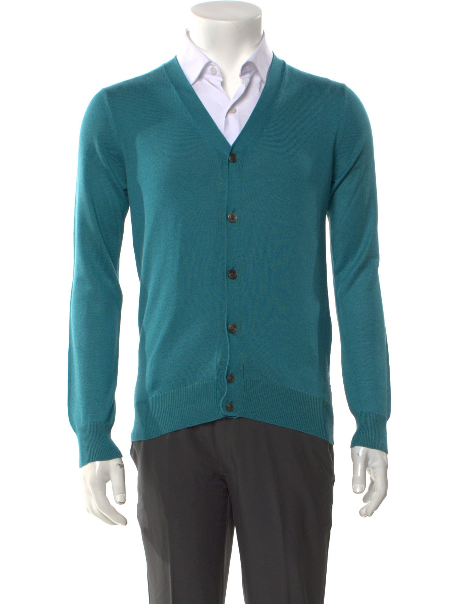 Tomorrowland Silk V-Neck Cardigan