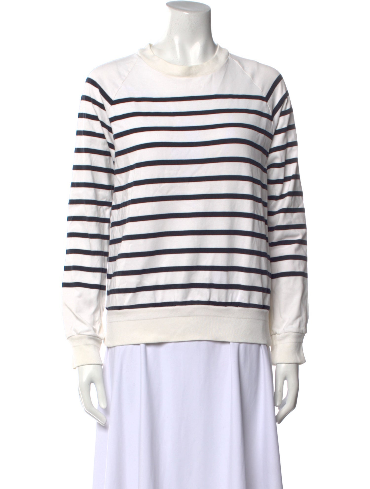 Tomorrowland Striped Crew Neck Sweatshirt