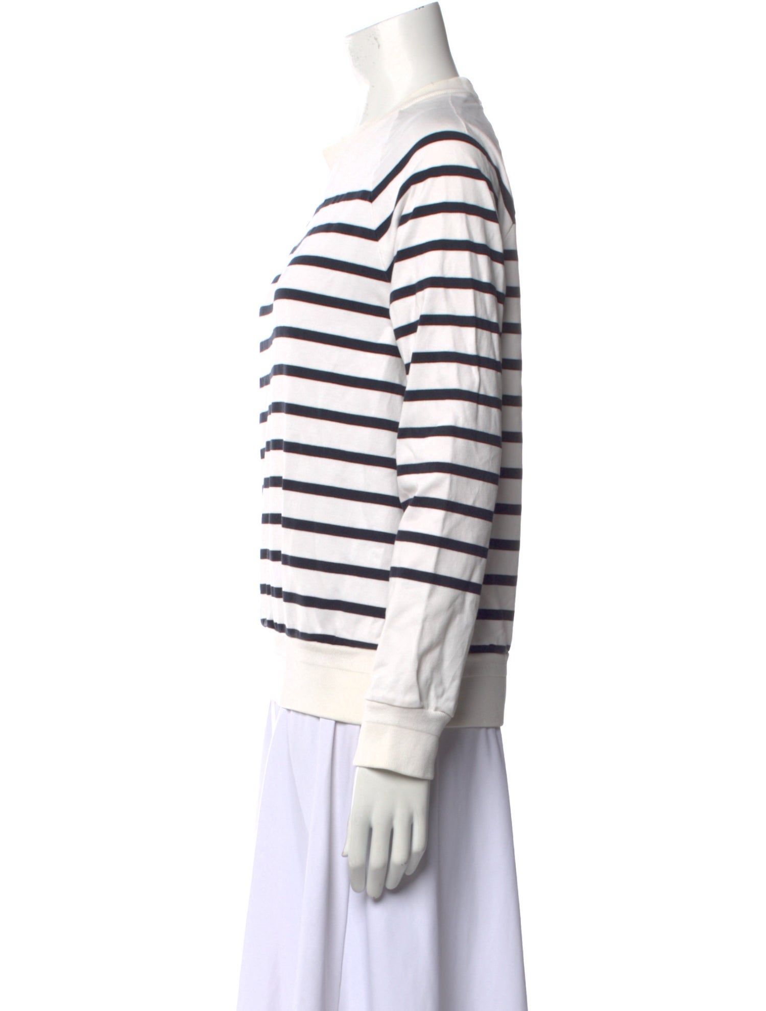 Tomorrowland Striped Crew Neck Sweatshirt