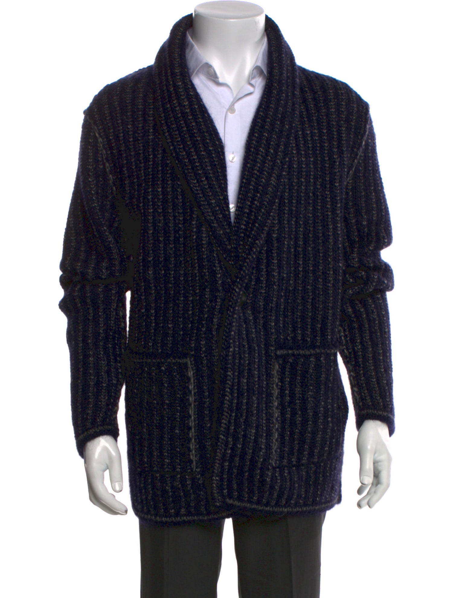 Tomorrowland Plaid Print V-Neck Cardigan