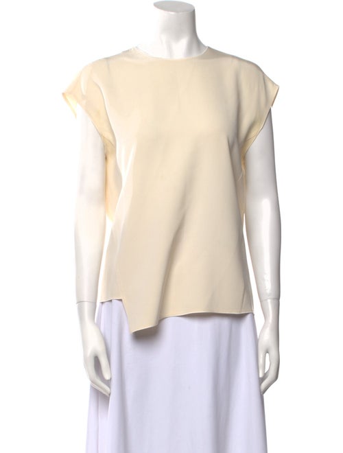 Tomorrowland Silk Bateau Neckline Top