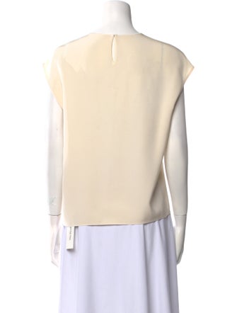 Tomorrowland Silk Bateau Neckline Top