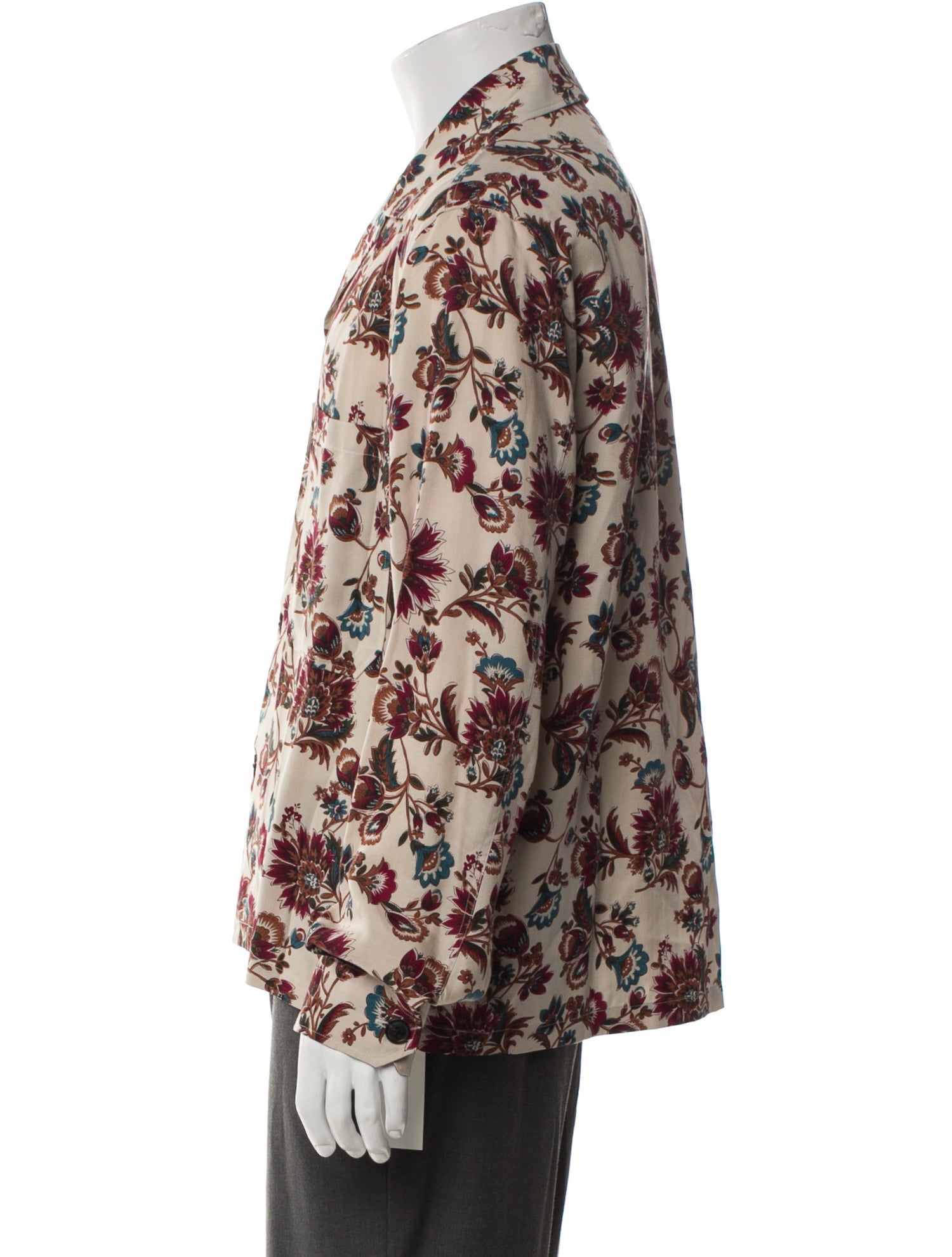 Tomorrowland Floral Print Long Sleeve Shirt