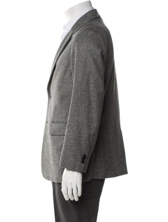 Tomorrowland Wool Houndstooth Print Blazer