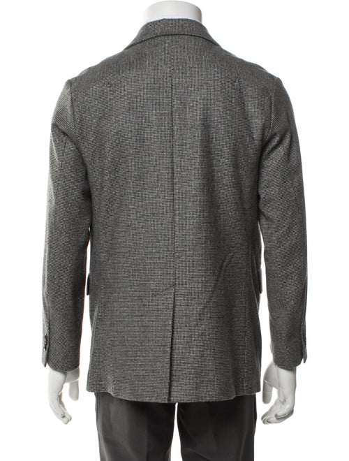 Tomorrowland Wool Houndstooth Print Blazer