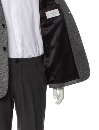 Tomorrowland Wool Houndstooth Print Blazer