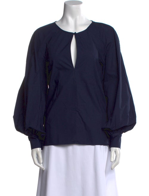 Tomorrowland V-Neck Long Sleeve Blouse