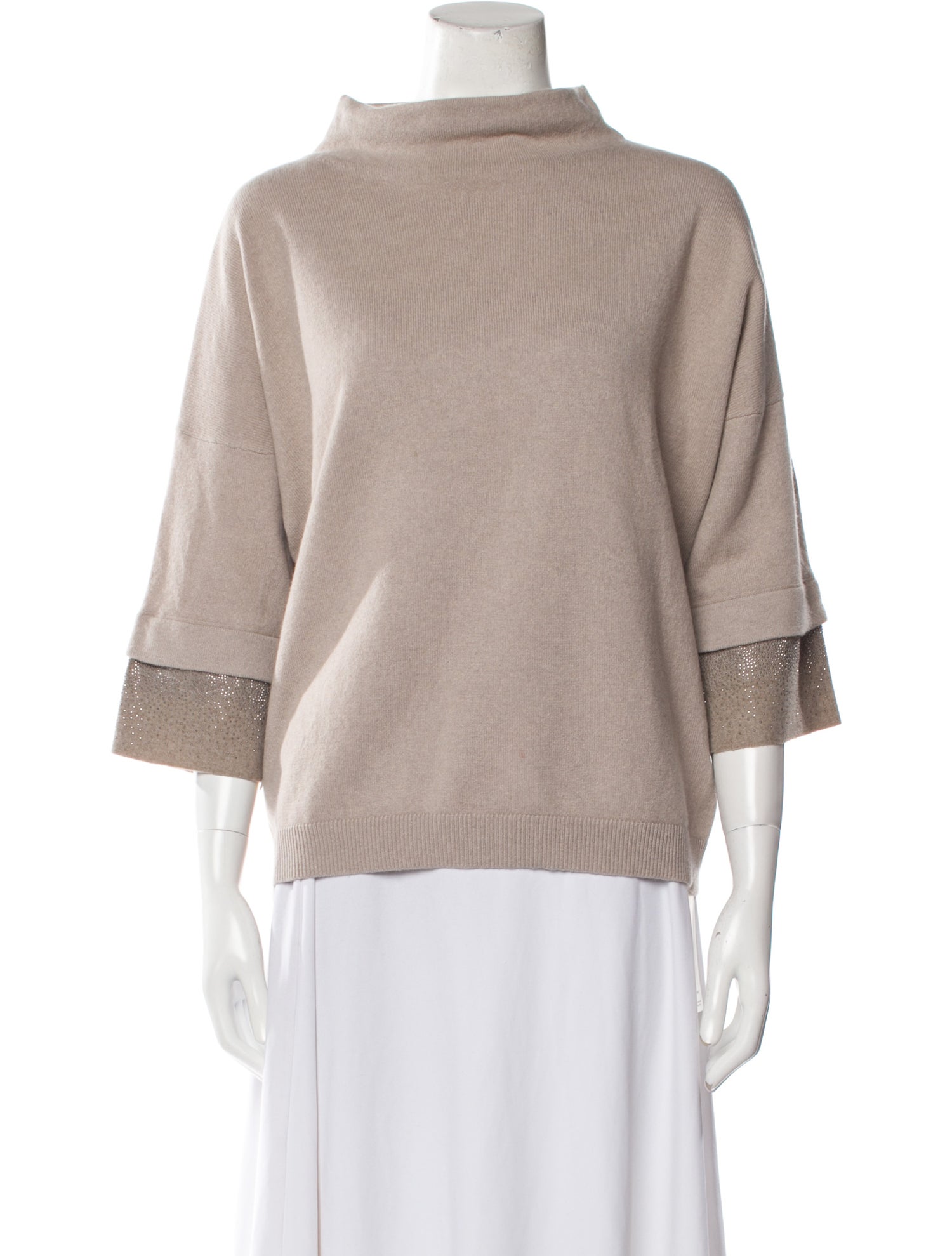 Tonet Virgin Wool Mock Neck Sweater