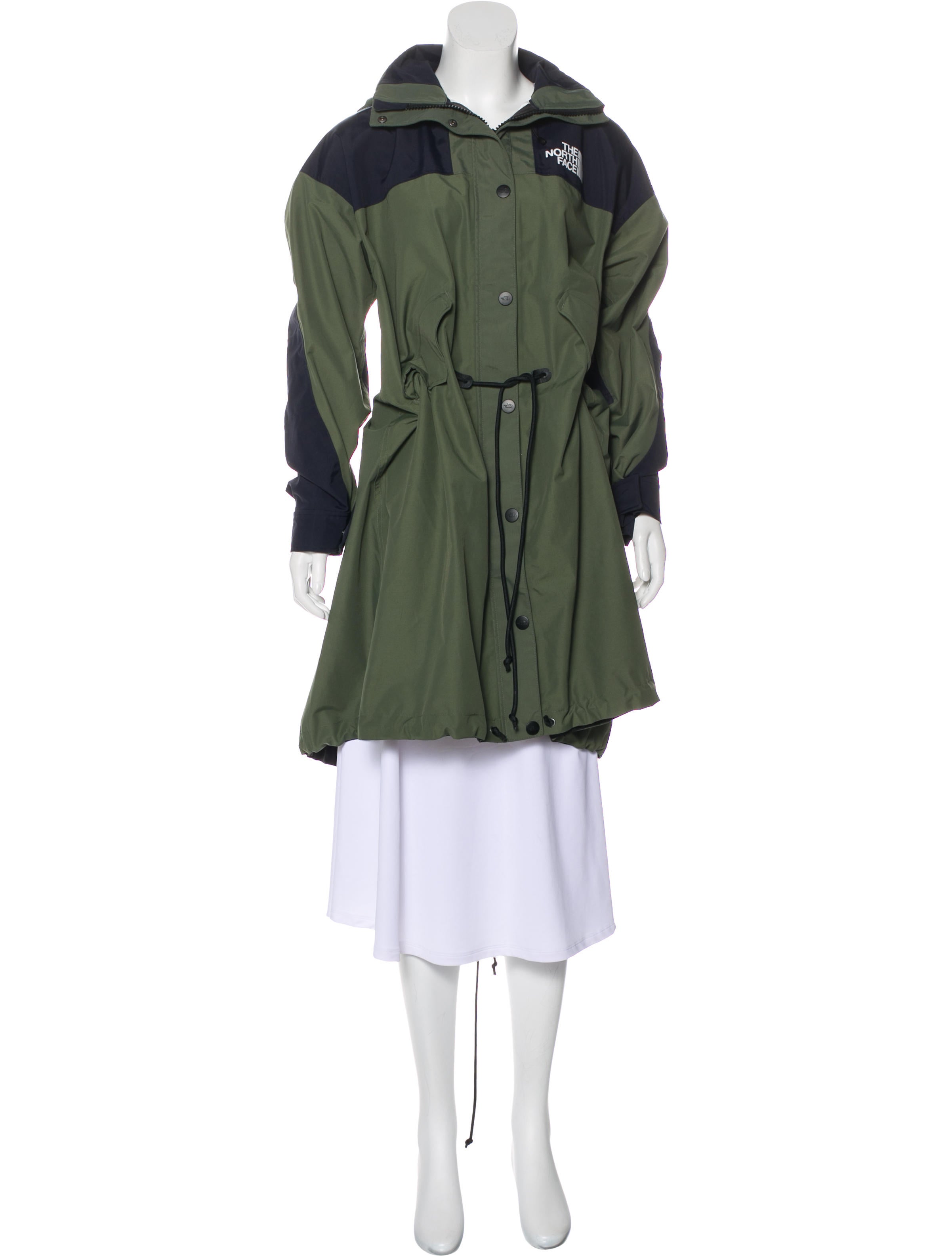 Sacai x The North Face Hooded Long Coat - Green Coats, Clothing
