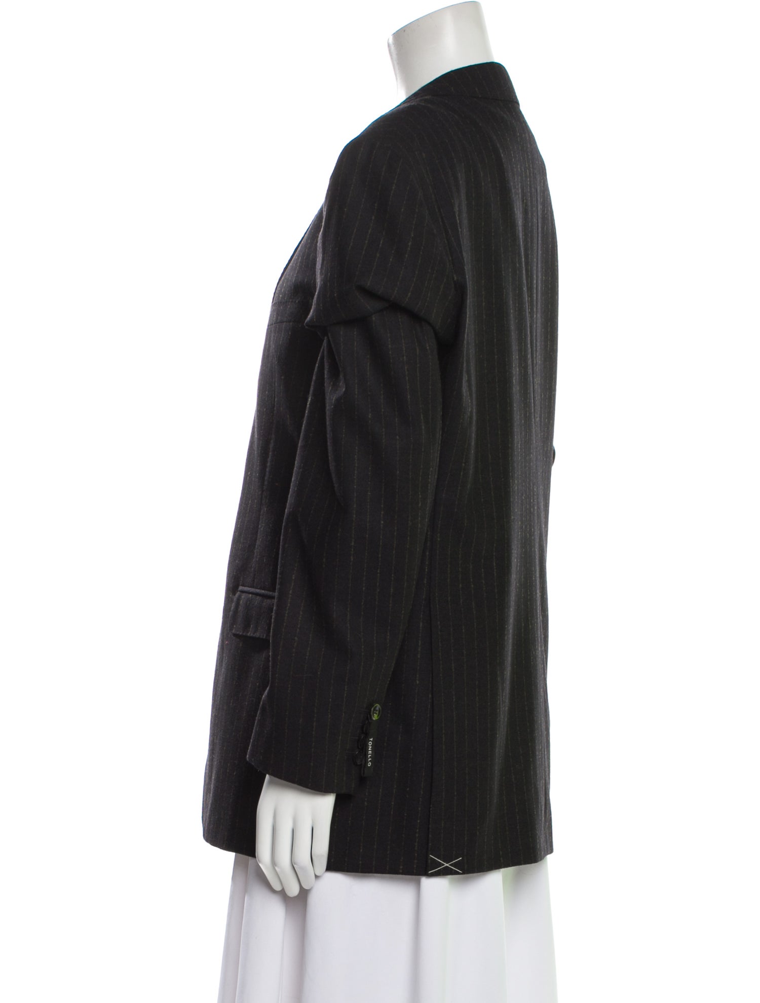 Tonello Virgin Wool Striped Blazer