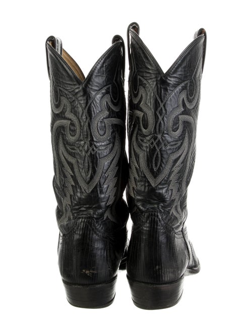 Tony Lama Lizard Patterned Western Boots