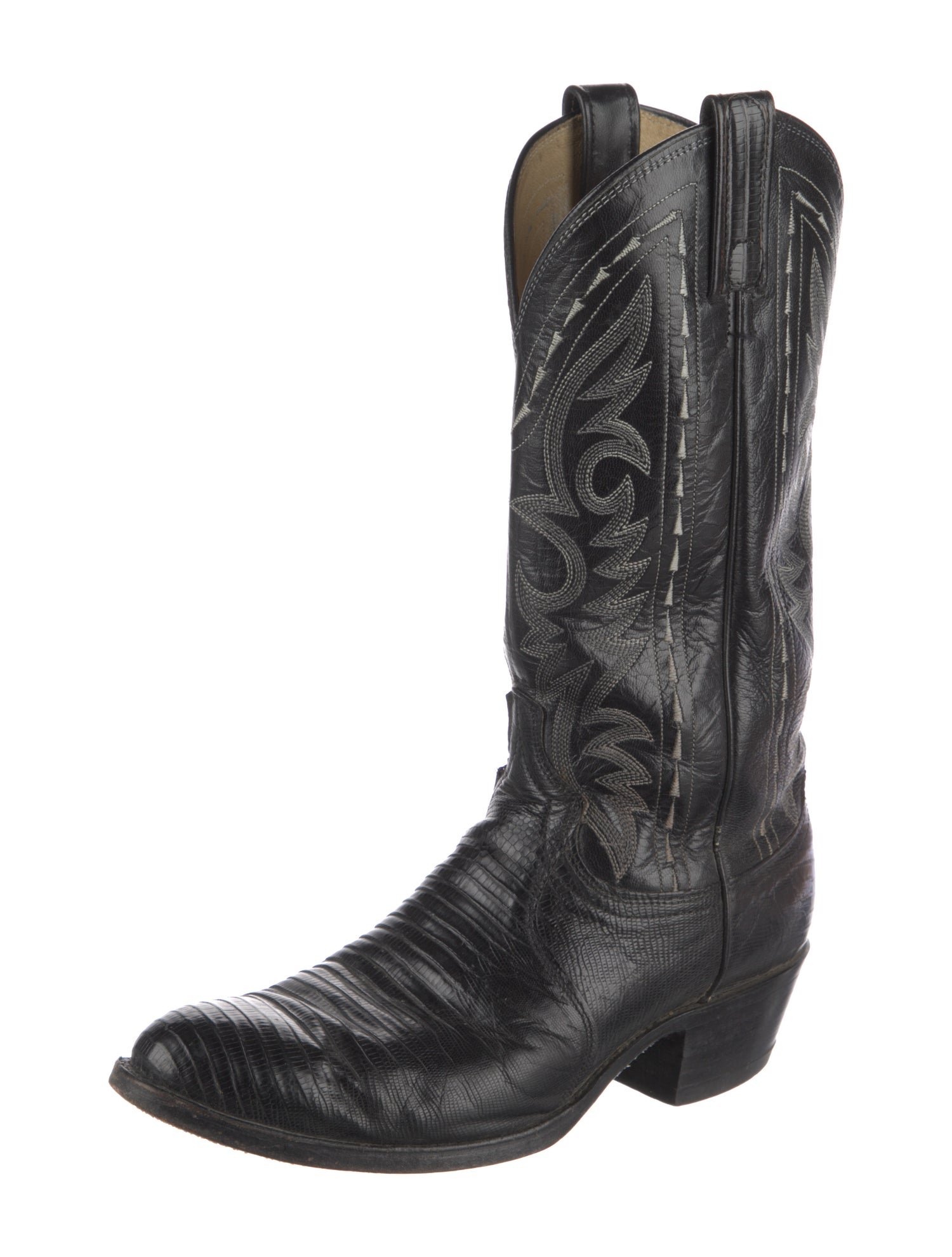 Tony Lama Lizard Western Boots