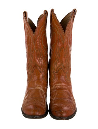 Tony Lama Leather Patterned Western Boots