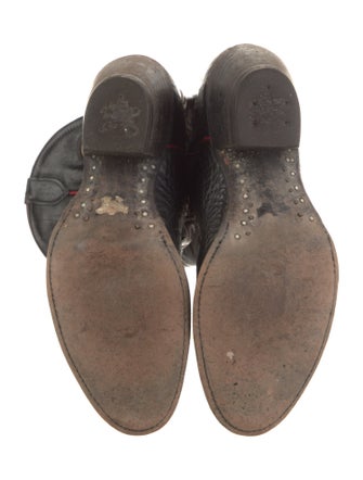 Tony Lama Leather Printed Western Boots