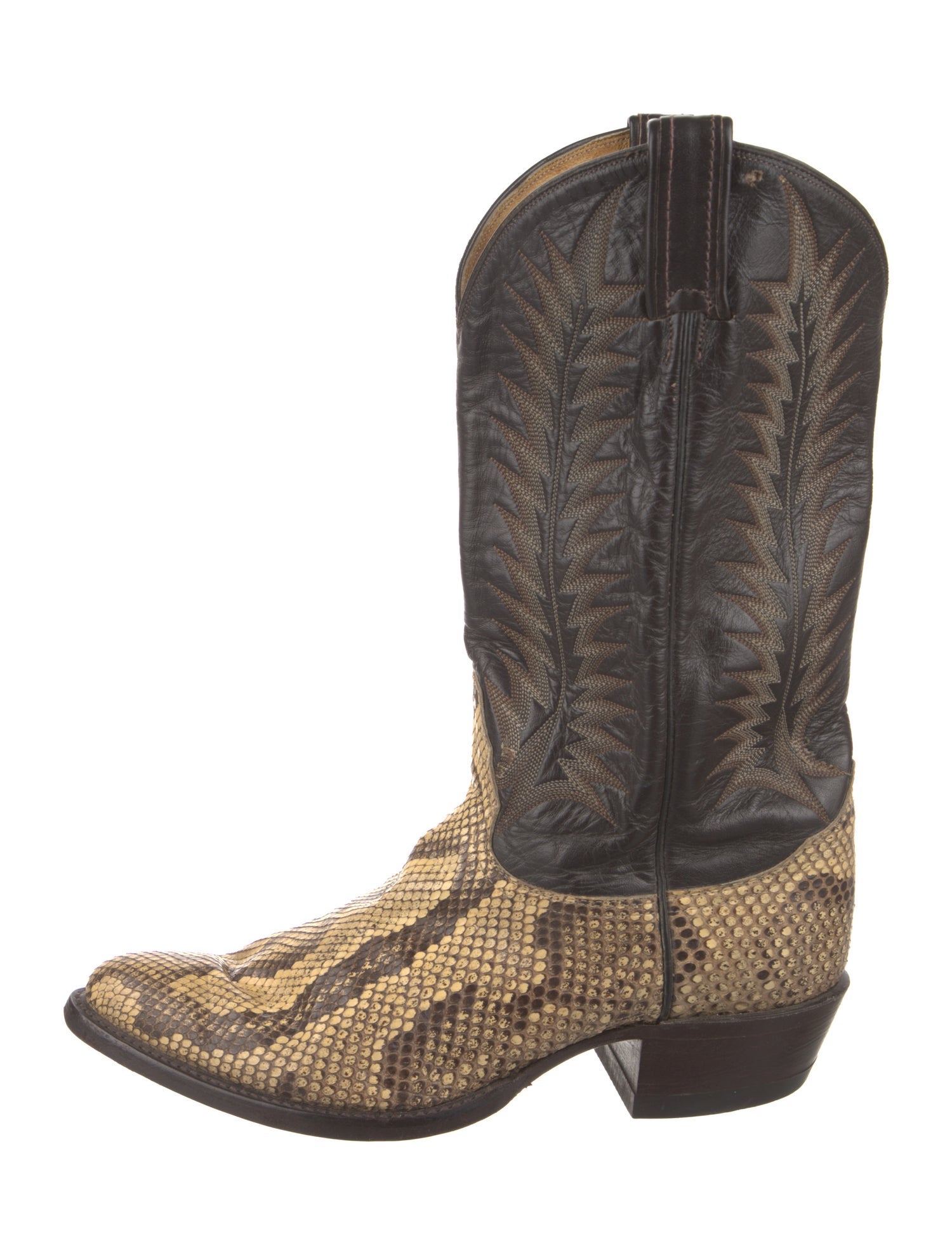 Tony Lama Vintage Snakeskin Western Boots