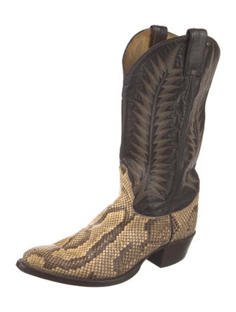 Tony Lama Vintage Snakeskin Western Boots