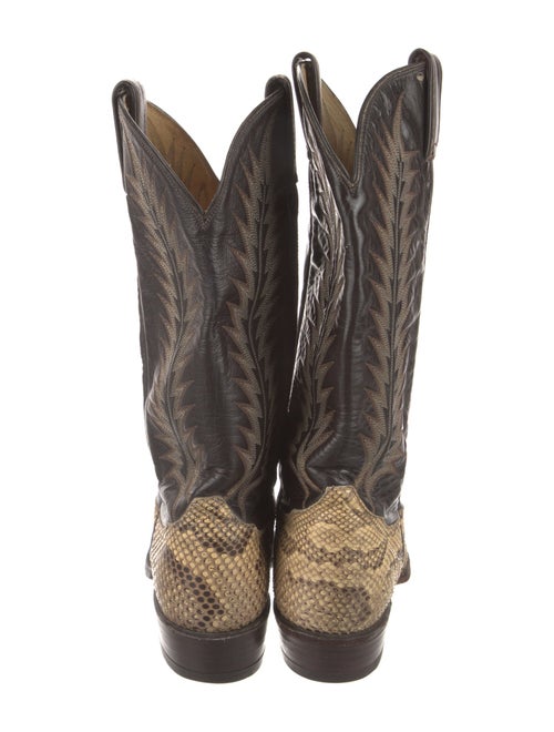 Tony Lama Vintage Snakeskin Western Boots