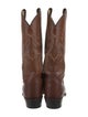 Tony Lama Leather Embroidered Accent Western Boots