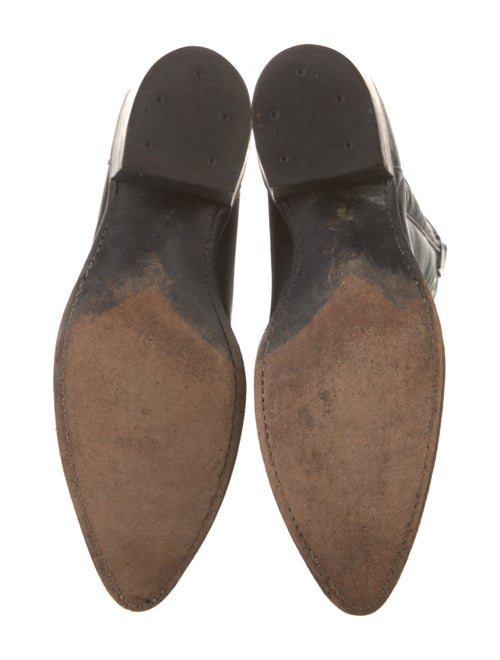 Tony Lama Leather Embroidered Accent Western Boots