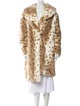 TIMELESS NAEEM KHAN Faux Fur Animal Print Faux Fur Coat