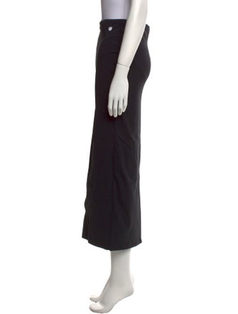 101p100 Virgin Wool Midi Length Skirt