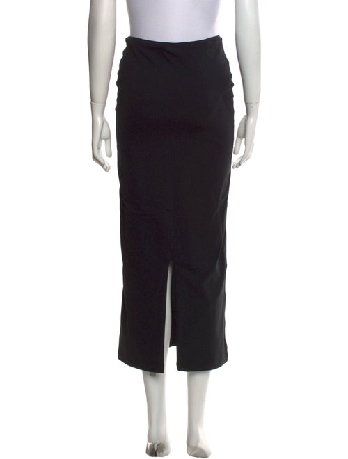 101p100 Virgin Wool Midi Length Skirt