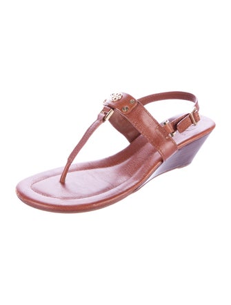 Tory Burch T-Strap Wedge Sandals