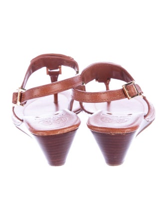 Tory Burch T-Strap Wedge Sandals