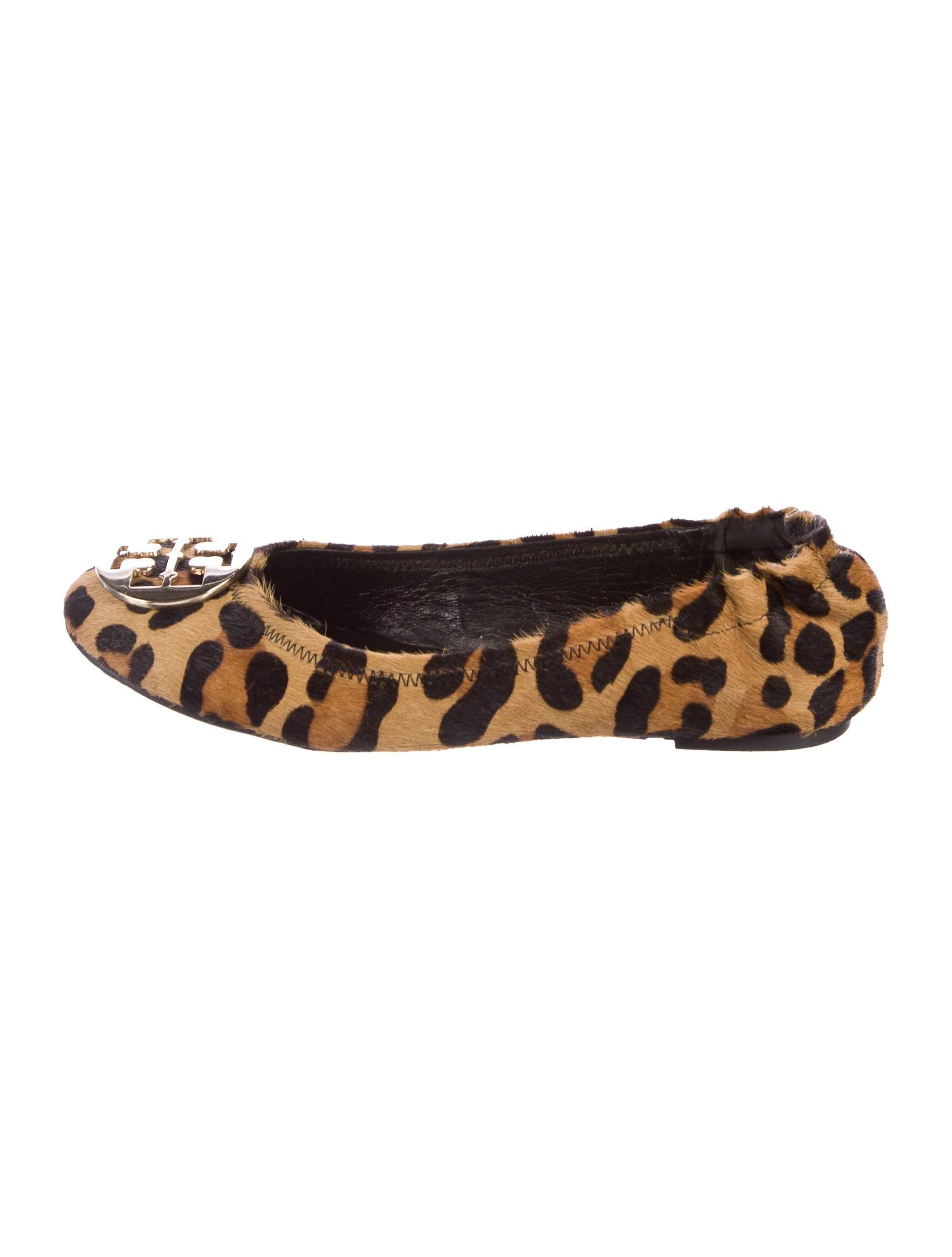 Tory Burch Pony Hair Leopard Print Flats