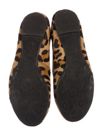 Tory Burch Pony Hair Leopard Print Flats