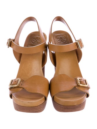 Tory Burch Leather Platform Sandals