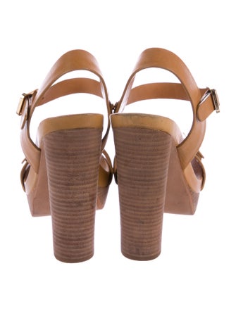 Tory Burch Leather Platform Sandals