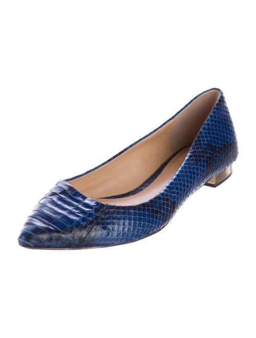 Tory Burch Bedford Snakeskin Flats