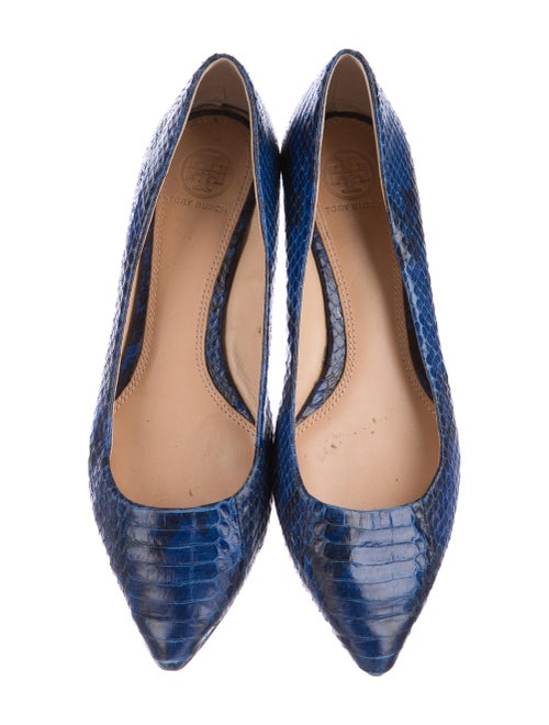 Tory Burch Bedford Snakeskin Flats