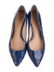 Tory Burch Bedford Snakeskin Flats