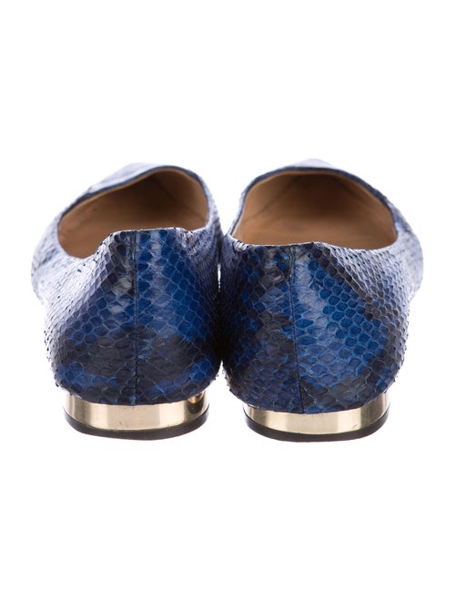 Tory Burch Bedford Snakeskin Flats